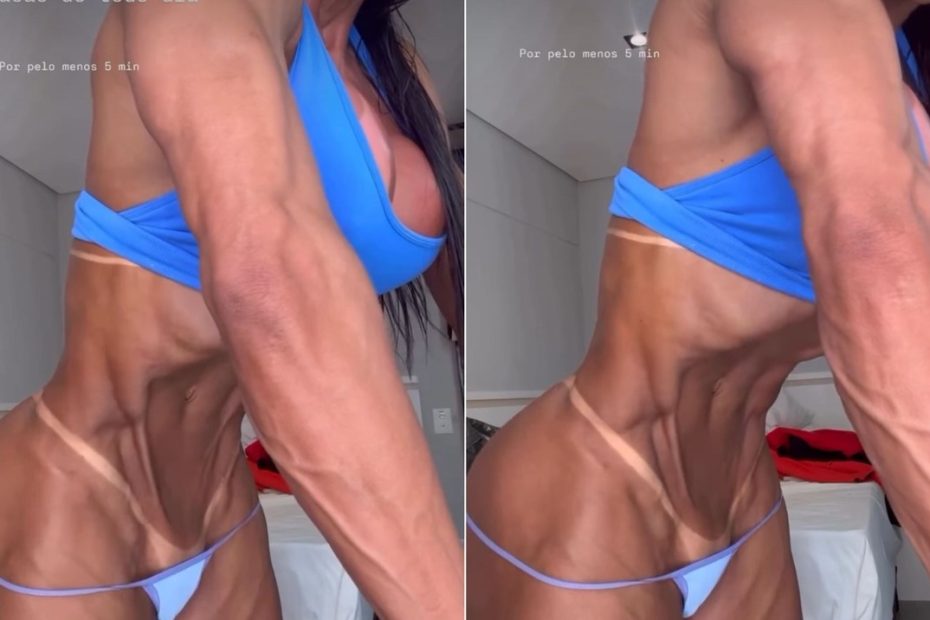 Gracyanne Barbosa mostra técnica do vacuum em vídeo e choca web: 'Uma máquina'