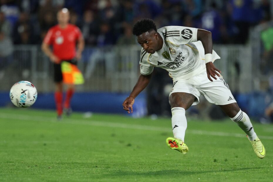 Leitura labial mostra resposta de Vini Jr., do Real Madrid, em discussão com zagueiro do Getafe